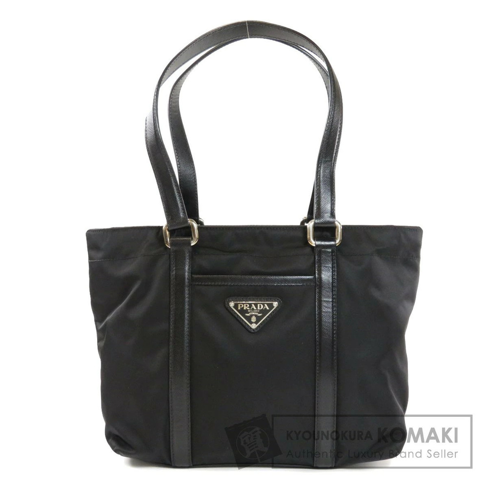 Prada Tessuto tote bag black saffiano leather